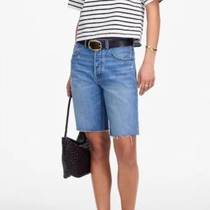 Madewell Essex Long Denim Shorts NWT